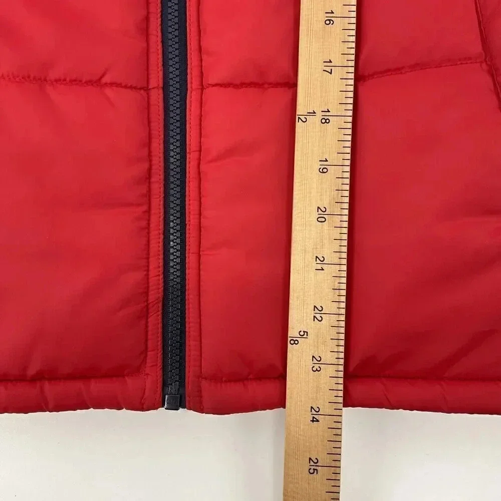 Puma Boys Puffer Vest Size‎ Medium Red Navy Blue Sleeveless Jacket Youth 10-12